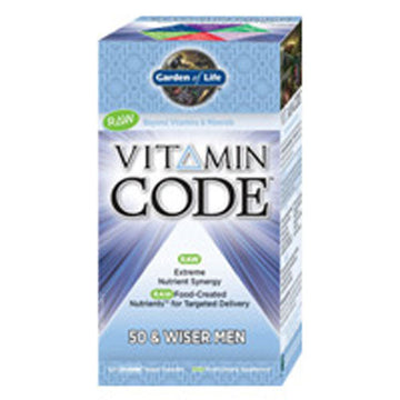 Vitamin Code 50 & Wiser Men's Formula 120 Caps By Garden of