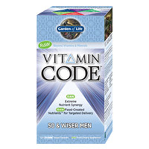 Vitamin Code 50 & Wiser Men's Formula 120 Caps By Garden of