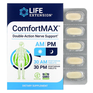 Life Extension, Comfortmax, Double-Action Nerve Support, For Am & Pm