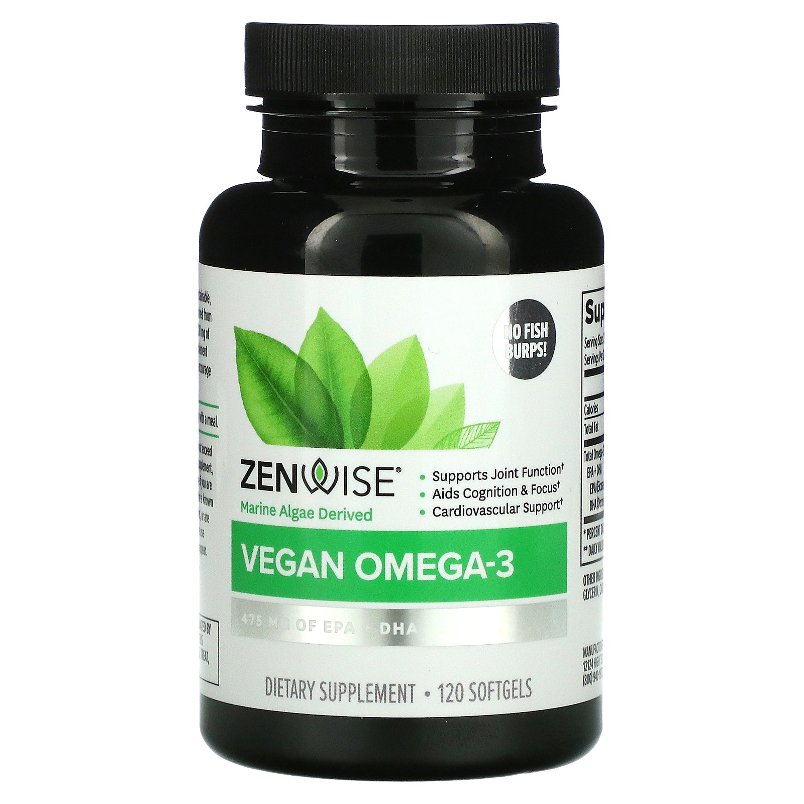 Zenwise Health Vegan Omega 3 Softgels