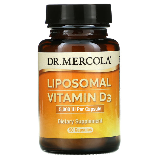 Dr. Mercola, Liposomal Vitamin D3, 5,000 Iu, Capsules