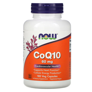 Now Foods, Coq10, 60 Mg Veg Capsules