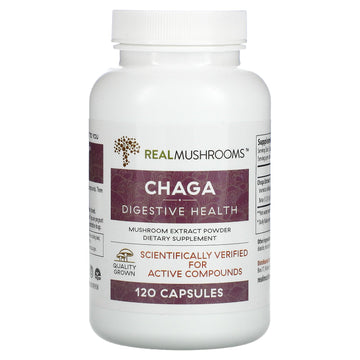 Real Mushrooms, Chaga, Digestive Health