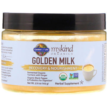 Garden Of Life, Mykind Organics, Golden Milk, Recovery & Nourishment