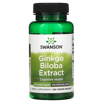 Swanson, Ginkgo Biloba Extract, 120 Mg, Veggie Drcaps