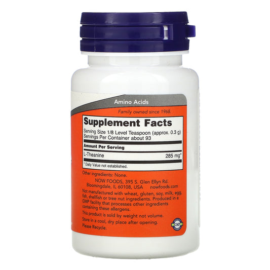 Now Foods, L-Theanine Pure Powder