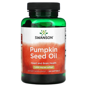 Swanson, Pumpkin Seed Oil, 1,000 Mg, Softgels