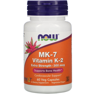 Now Foods, Mk-7 Vitamin K-2, Extra Strength, 300 Mcg