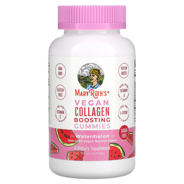 Maryruth Organics, Vegan Collagen Boosting Gummies, Watermelon