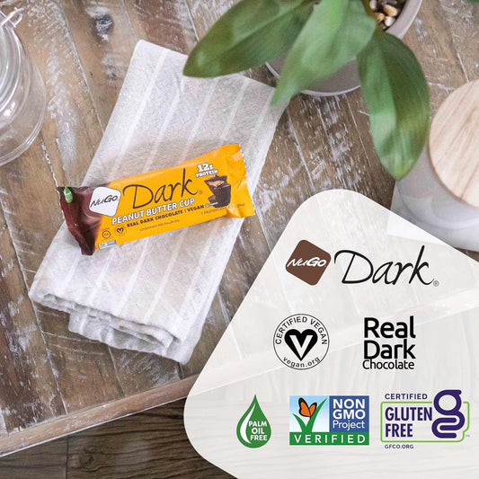 Nugo Dark Peanut Butter Cup, 12G Vegan Protein, 200 Calorie, Gluten Fr1.76 Ounces