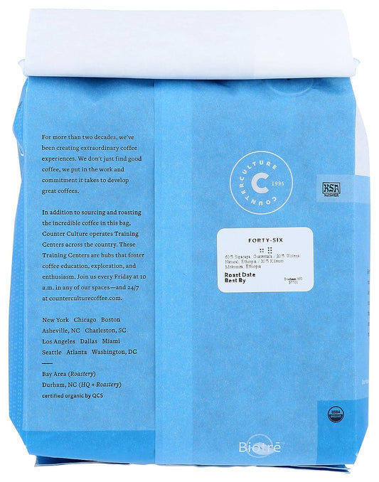 Counter Culture Coffee Organic Forty Six Blend Whole Bean Coffee