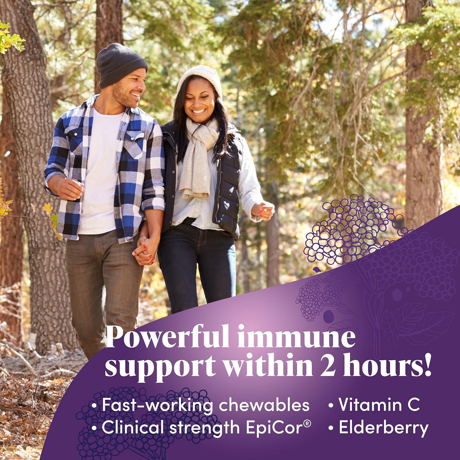 Zand Immune Fast Elderberry Chews | Boosts Immune Response & Cell Acti