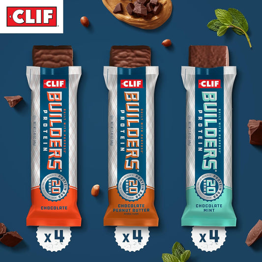 Clif Builders - Variety Pack - Protein Bars - Gluten-Free - Non-Gmo - 2.14 Pounds