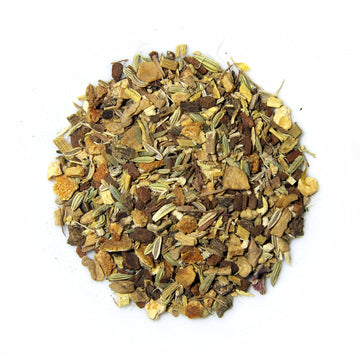 Grindstone, Breathe-Well Tea, 100% Organic Wellness Tea, Caffeine Free, Herbal Remedy For Cough, Cold And Chest Congestion Each, Loose Leaf In Airtight Jars, Pack Of 2