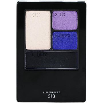 Maybelline New York Expert Wear Eyeshadow Quads, Electric Blue, 0.17