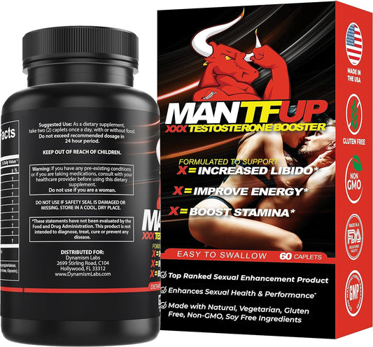 Mantfup Dynamism Labs Testosterone Booster, Ultimate Beard, And Offici