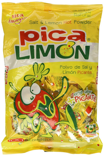 Pica Limon Candy, 7-Ounce (100 Pieces)