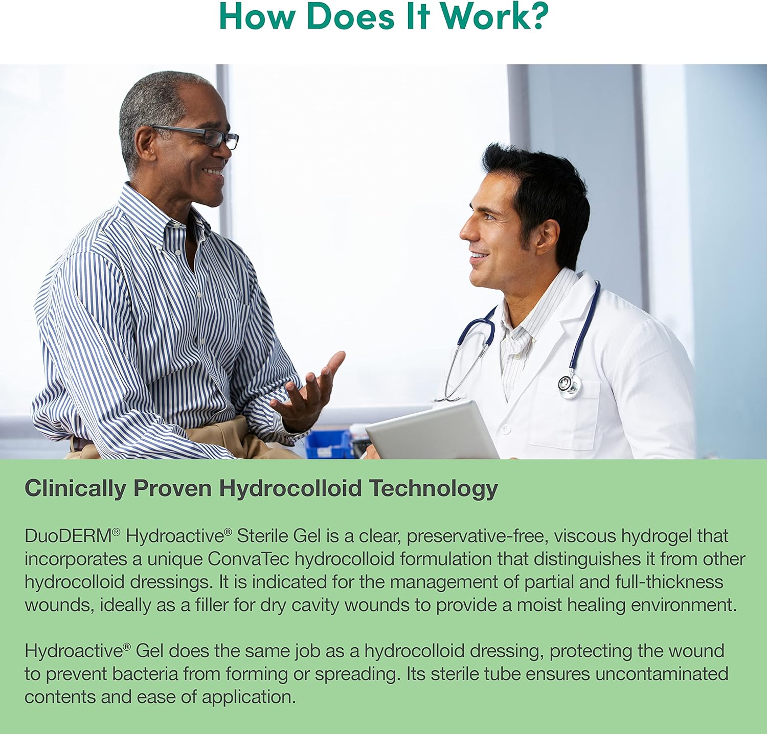 ConvaTec DuoDERM Hydroactive Sterile Gel, 15 Grams Tube for