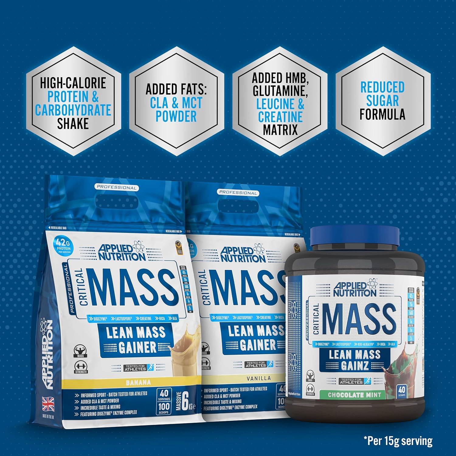 Applied Nutrition Critical Mass Professional - Weight Gain Protein Pow