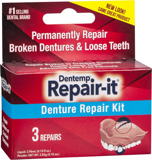 D.O.C. Repair-It Advanced Formula Denture Repair Kit 3 ea (Pack of 3)