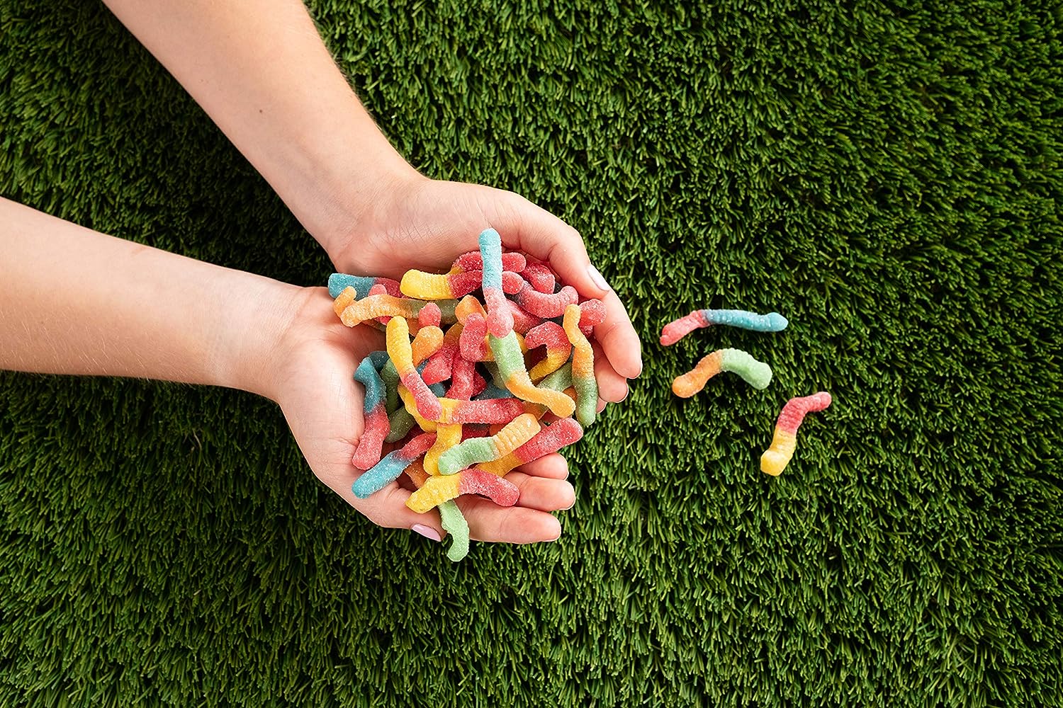 Trolli Sour Brite Crawlers Gummy Worms, 5 Pound Bulk Candy B