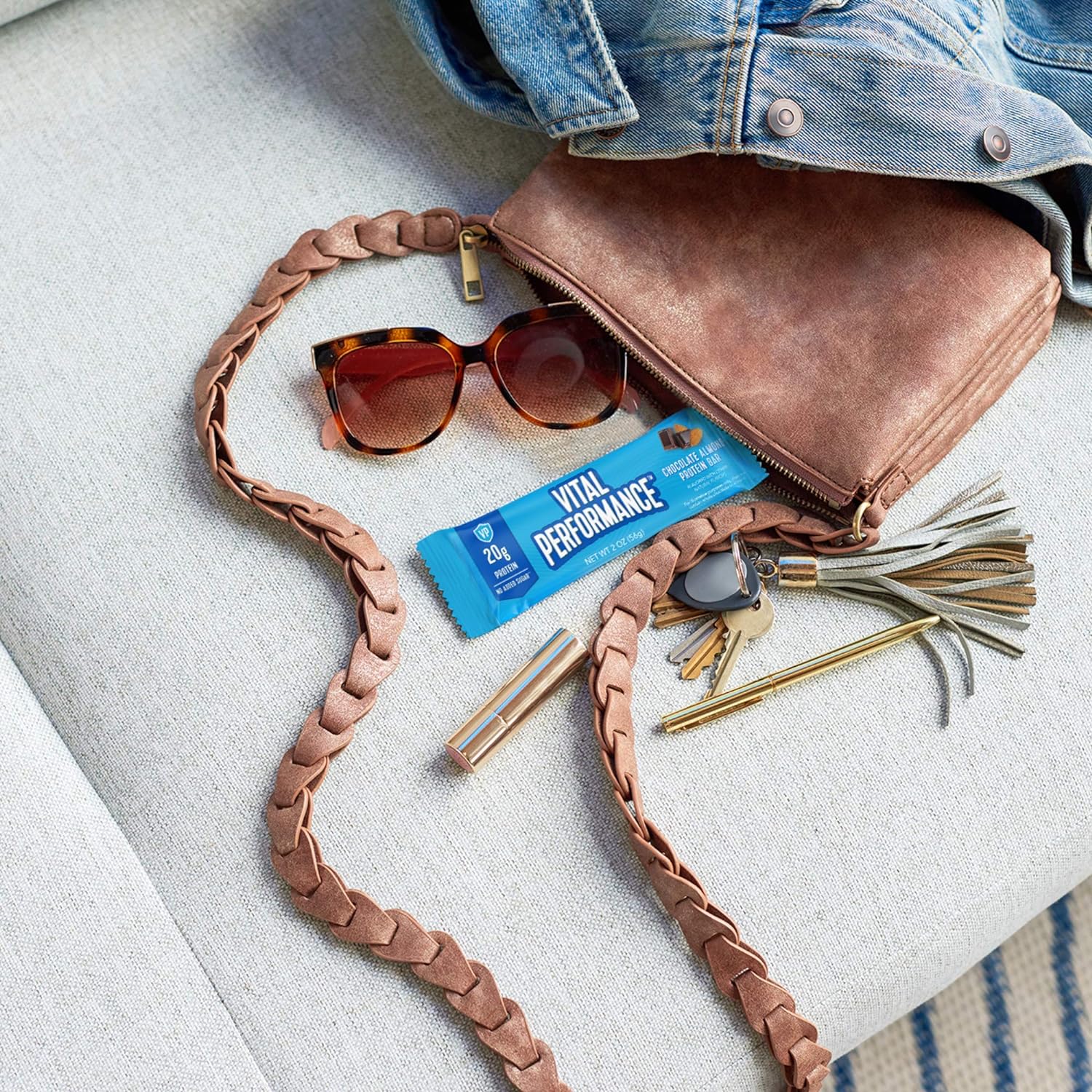 Vital Performance Protein Bar, Healthy Snacks, 20g of Protein, 10g of