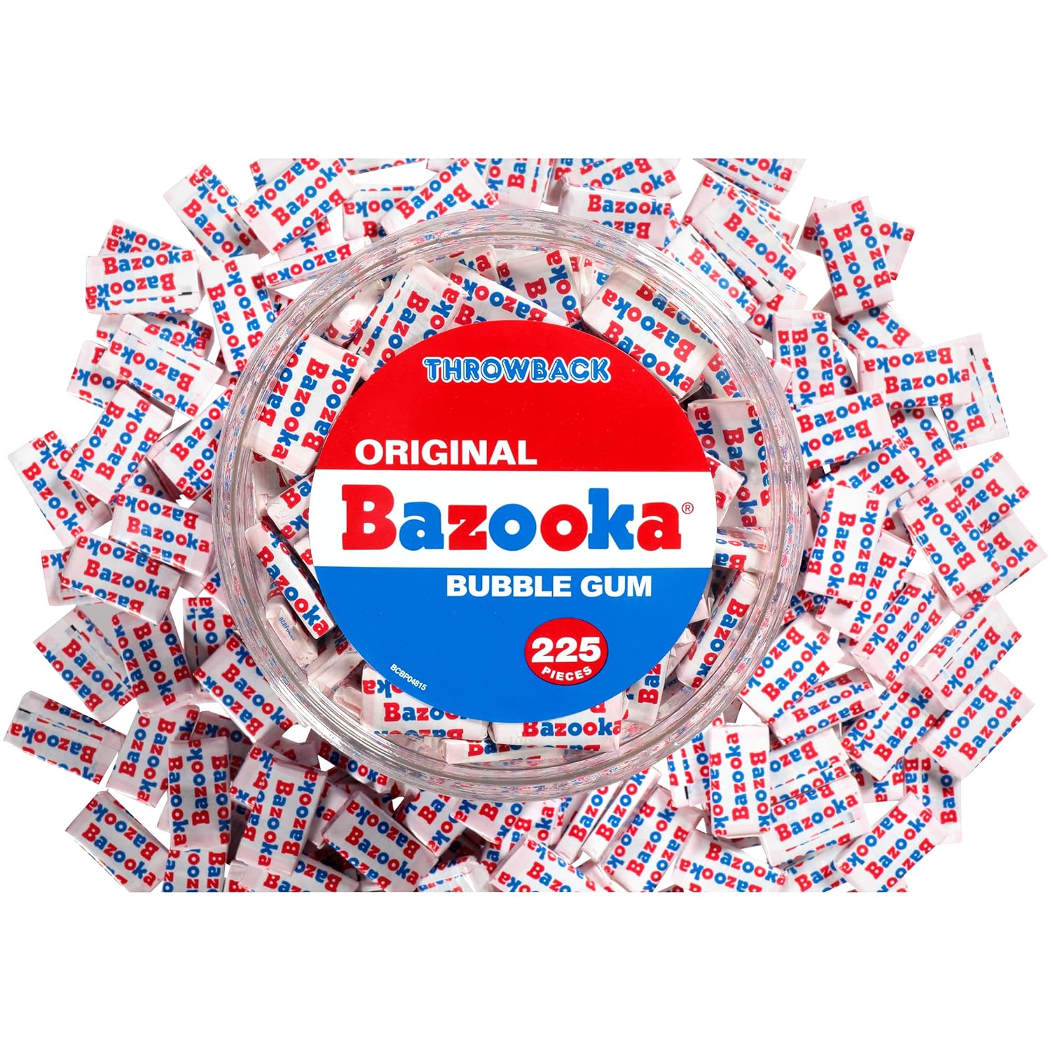 Bazooka Bubble Gum Individually Wrapped Pink Chewing Gum in