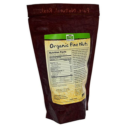 (Pack Of 2) Now Foods, Real Food, Organic, Pine Nuts, Raw