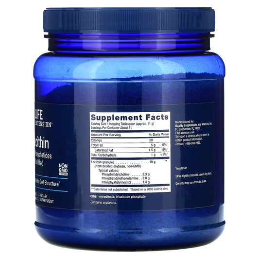 Life Extension, Lecithin, 16 Oz (454 G)