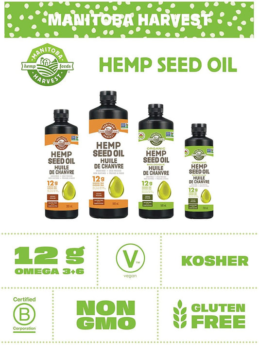 Manitoba Harvest Organic Nic Hemp Seed Oil