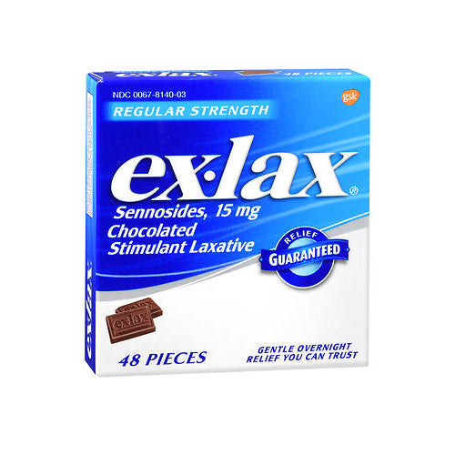 Ex-Lax Chocolated Stimulant Laxative Pieces Regular Strength