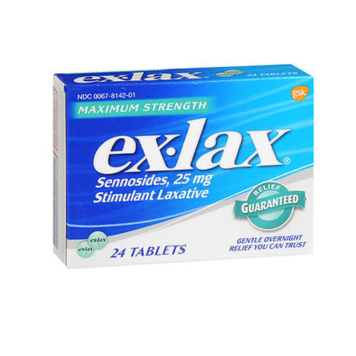 Ex-Lax Pills Maximum Relief 24 ct By Novartis Consm Hlth Inc