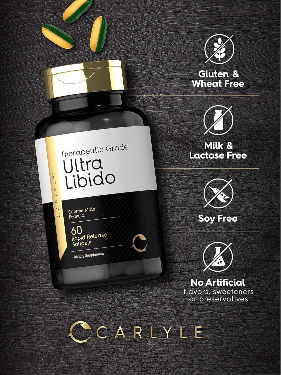 Carlyle Ultra Libido | 60 Softgels | Extreme Male Formula |