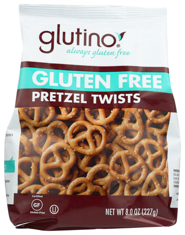 Pr GlutinoĀ® Gluten Free Pretzel Twists With Salt . Bag