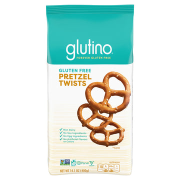 Gluten Free By Glutino Pretzel Twists, Delicious Everyday Snack, Salted