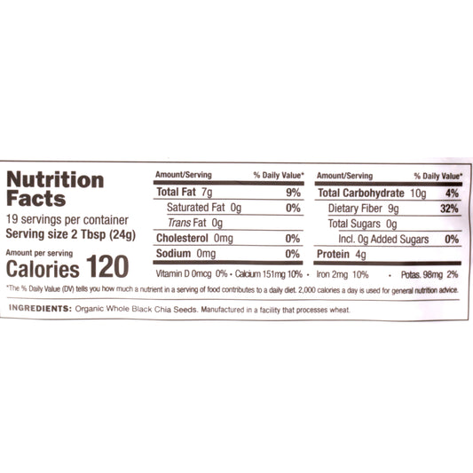 Wheat Montana Organic Black Chia Seed