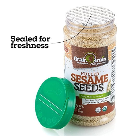 Grain Brain Organic Sesame Seeds (White Hulled)
