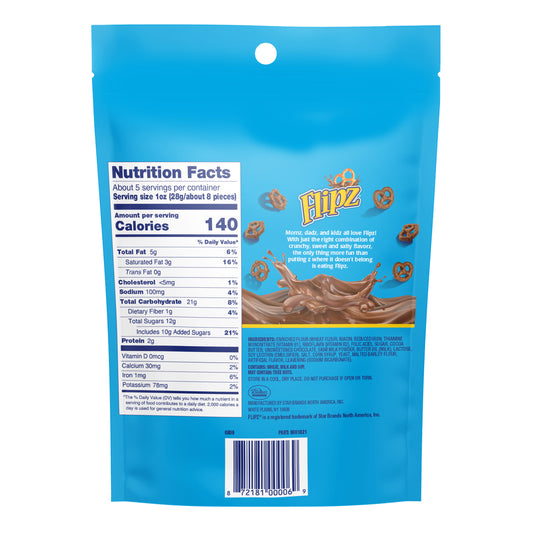 Flipz Milk Chocolate Dipped Pretzels