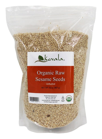 Kevala - Organic Raw Sesame Seeds - 32 Oz