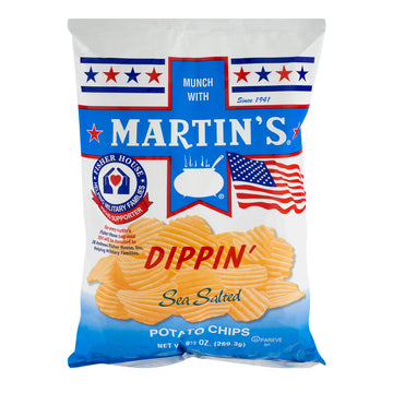 Martin'S Dippin' Sea Salted Potato Chips