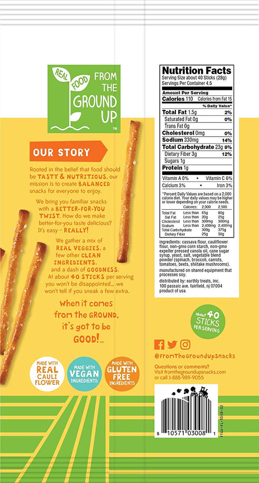 From The Ground Up Cauliflower Pretzels -  (Sticks)