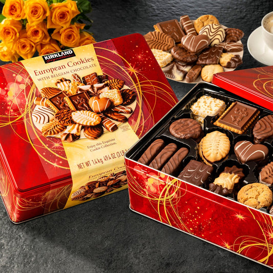 Kirkland Signature European Cookies With Belgian Chocolate, Assortment, 49.4 Oz