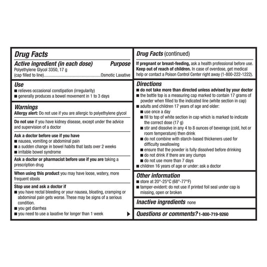 Kirkland Signature LaxaClear, 100 Doses