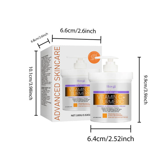 Vitamin C Turmeric Brightening Cream – 100g | Skin Firming & Glow Boosting | Anti-Pigmentation