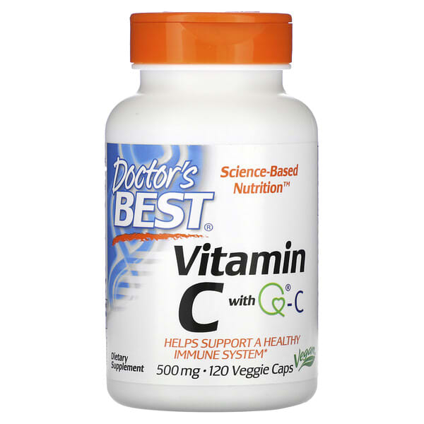 Doctor's Best, Vitamin C with Q-C, 500 mg, Veggie Caps