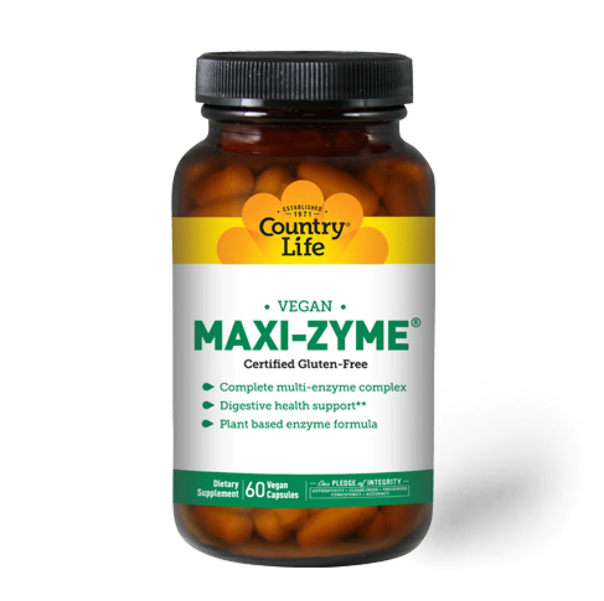 Country Life Maxi-Zyme Extra Strength 60 VegCap