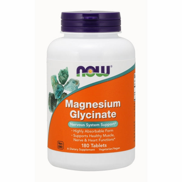 Magnesium Glycinate 180 Tabs By Now Foods