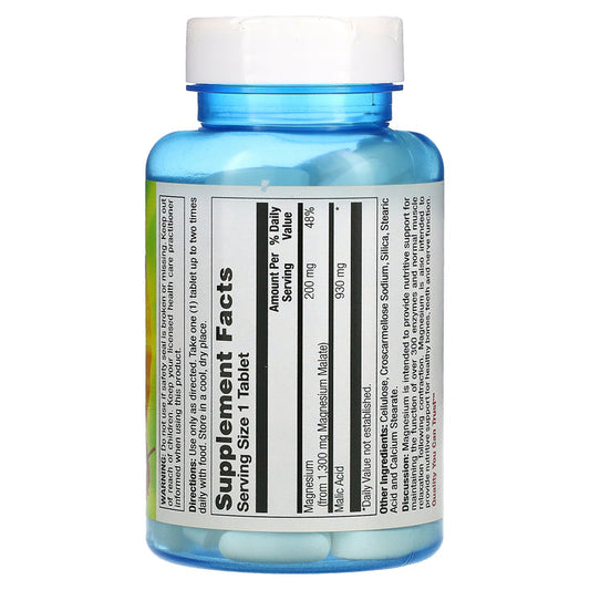 Nature's Life, Magnesium Malate, 200 mg ,100 Tablets