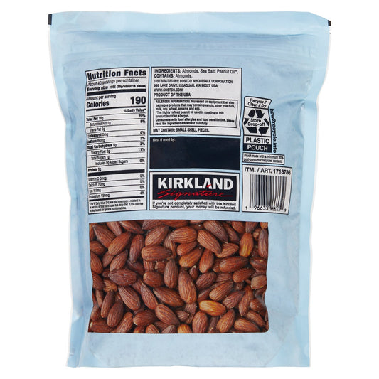 Kirkland Signature Roasted Almonds, Sea Salt,2.5lbs