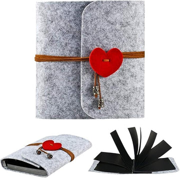 Vintage Felt Handmade Wedding Scrapbook Album – Capture Every Special Moment